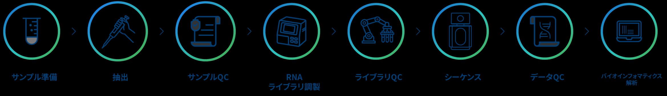 ノボジーン total RNAシーケンスプロジェクトワークフロー